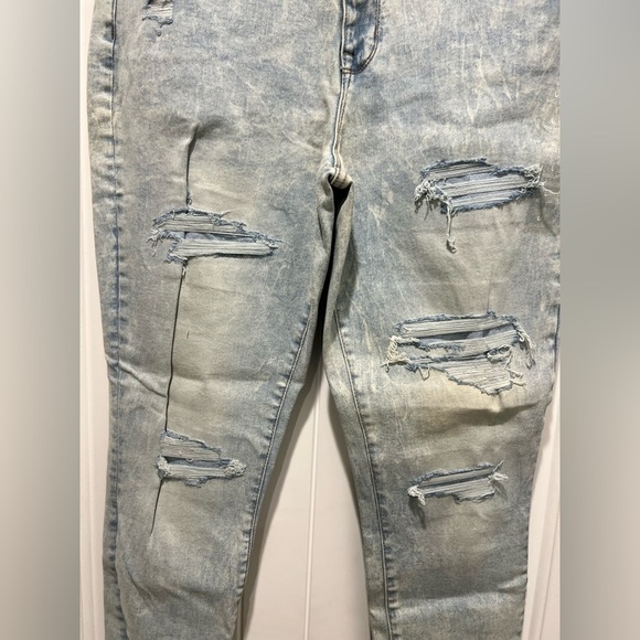 New NWT Maurice’s vintage jeggings Jeans L large R regular high rise distressed - Picture 3 of 13